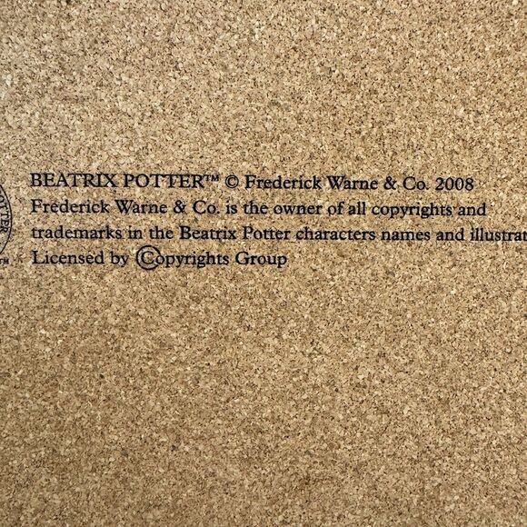 Pottery Barn Kids Placemat Beatrix Potter Peter Rabbit Single Cork Back - Picture 4 of 13